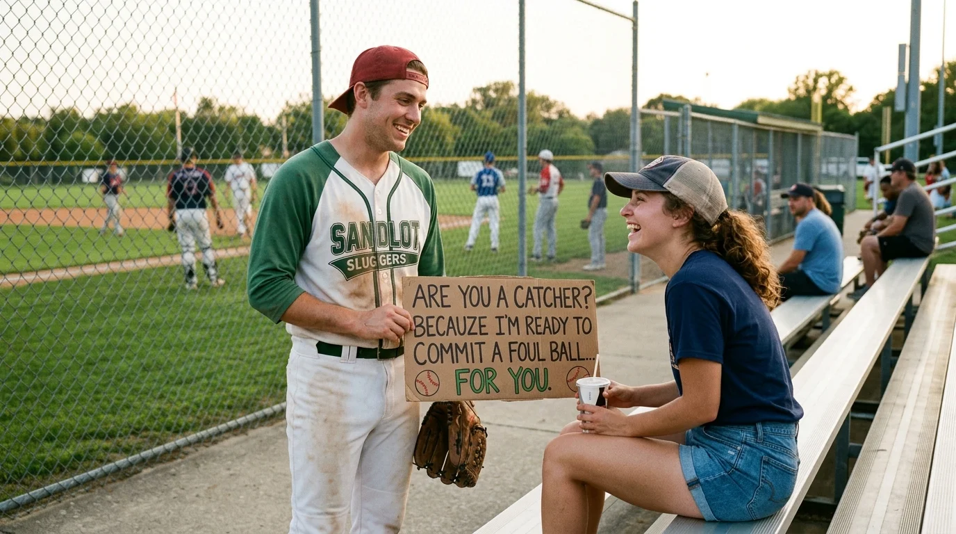 Funny Baseball Pickup Lines