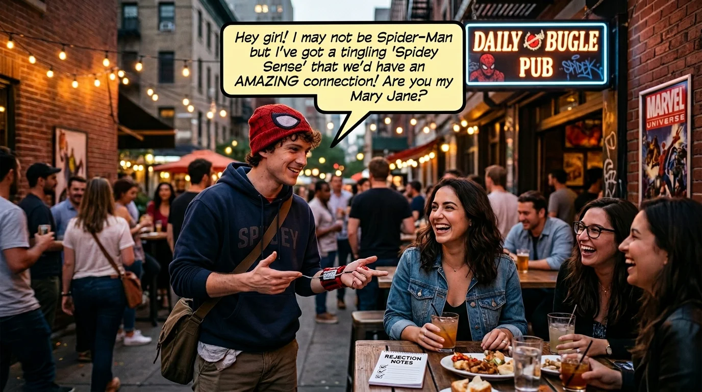 Funny Biderman Pickup Lines