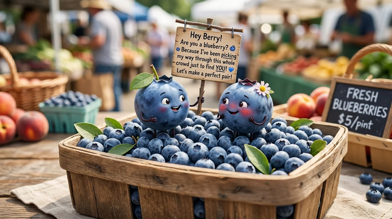 Funny Blueberry Pickup Lines