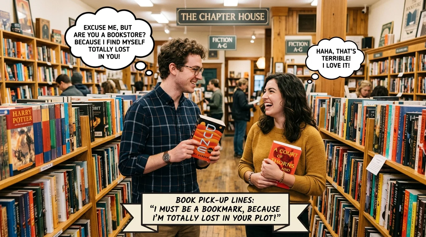Funny Book Pick Up Lines