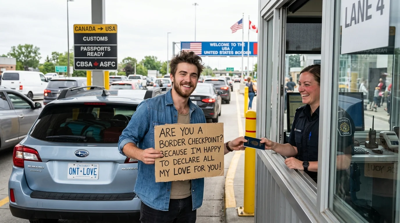 Funny Border Pickup Lines