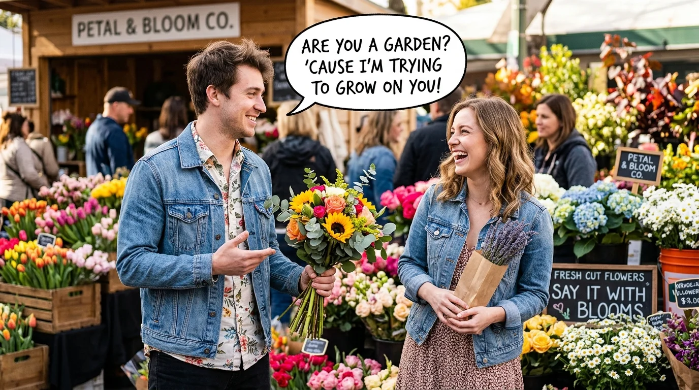 Funny Flower Pickup Lines