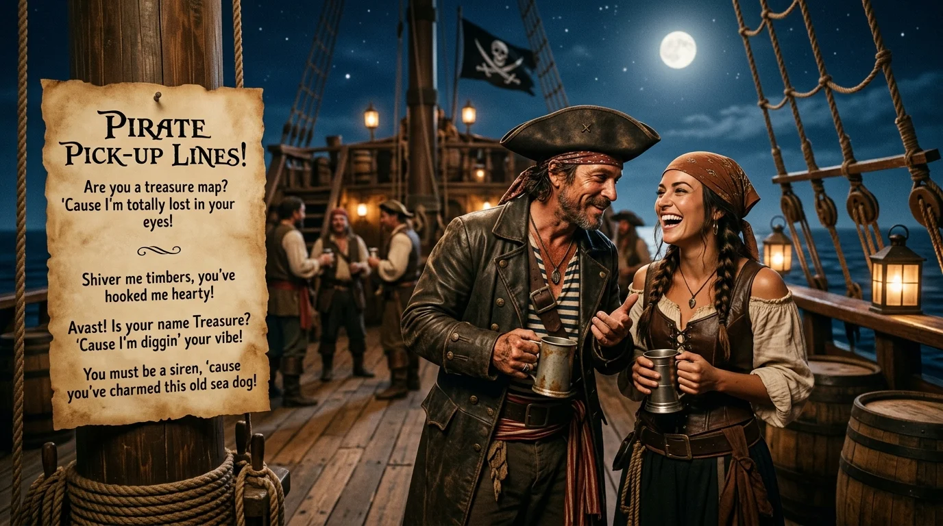Funny Pirate Pickup Lines