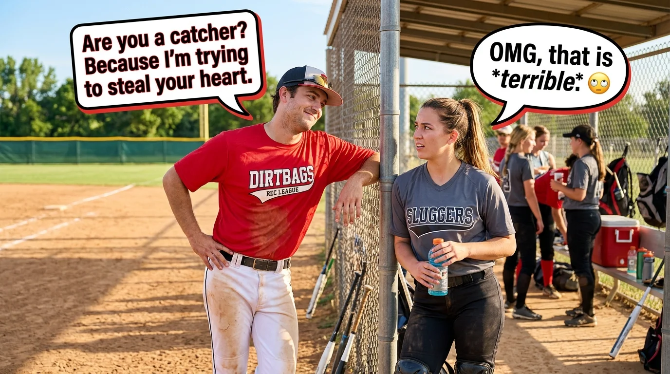 Funny Softball Rizz Lines