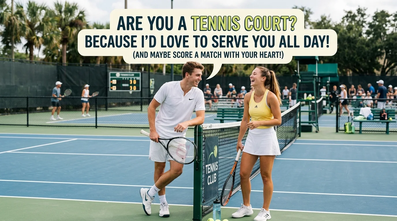 Funny Tennis Pickup Lines