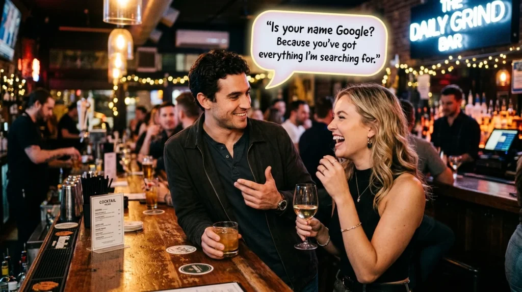 bar pick up lines