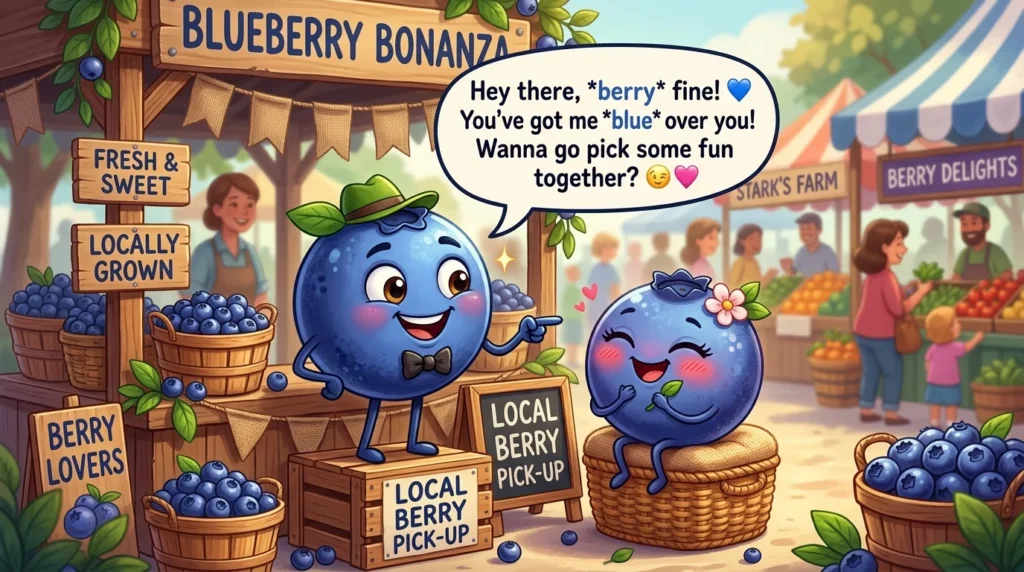 blueberry pickup lines