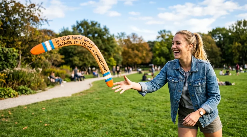 boomerang pickup lines