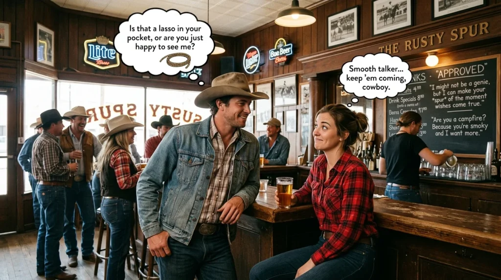 cowboy pick up lines
