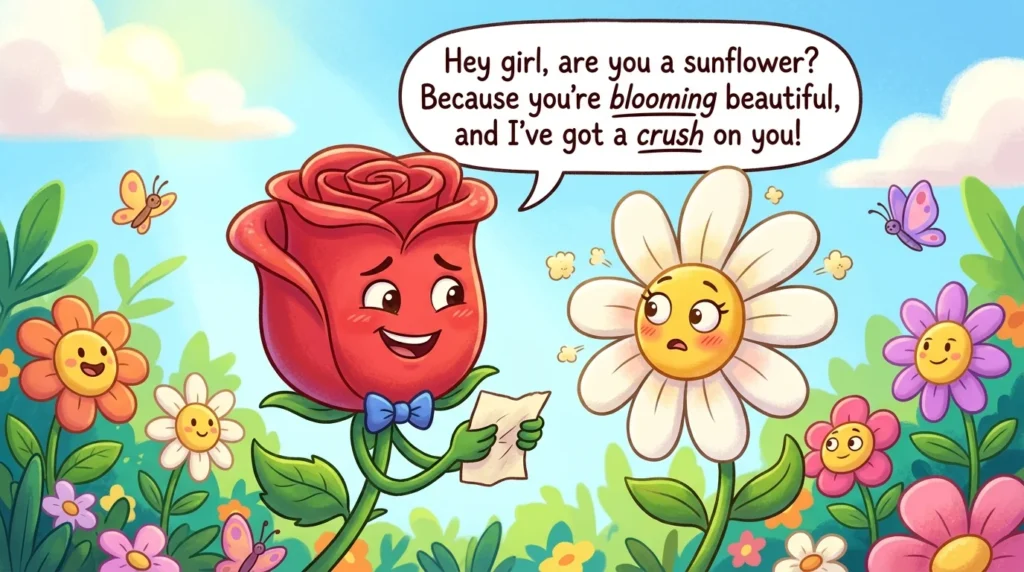 flower pick up lines