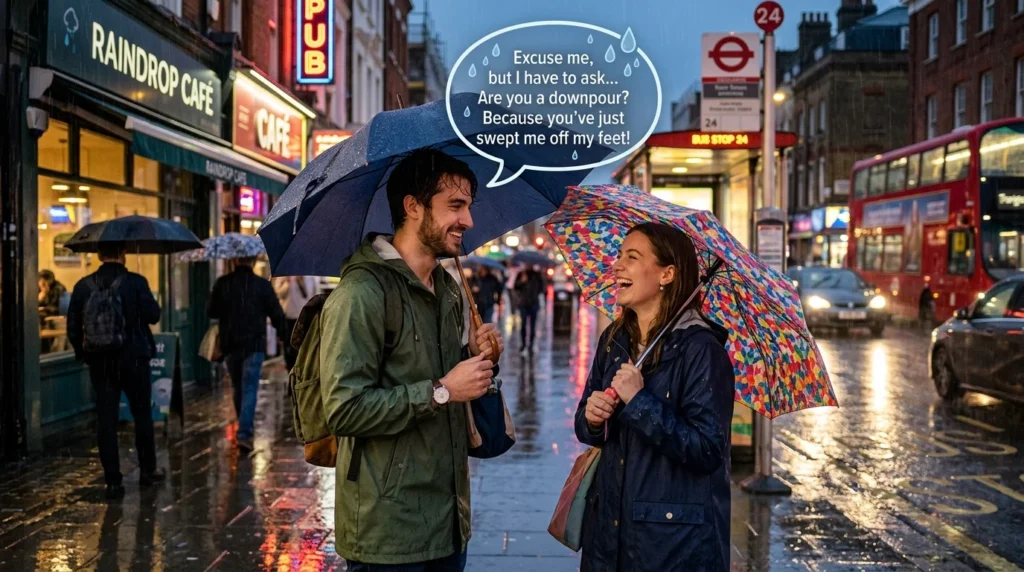 rain pick up lines