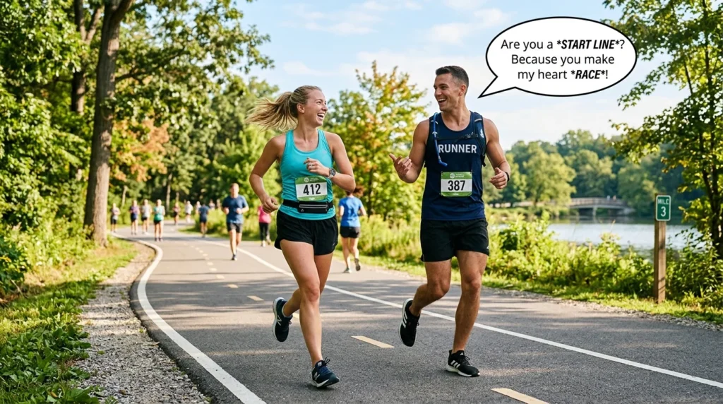 running pick up lines