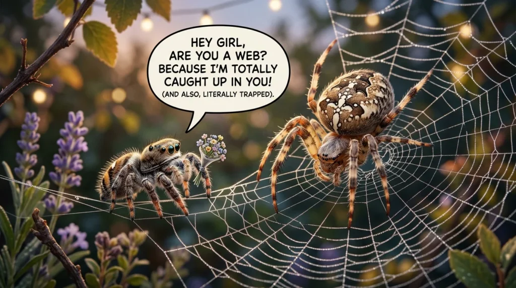 spider pick up lines